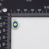 Yin Yang Enamel Charm PVD Gold Plated Tarnish Resistant