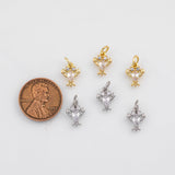 Gold PVD Plated Lobster Charms 8x10mm Tarnish Resistant