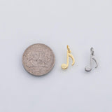 18K Gold PVD Music note charm s Charms - Tarnish Resistant