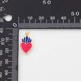 18K Gold PVD Sacred heart Charm Selection - Tarnish Resistant