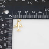 18K Gold PVD Airplane Charm Selection - Tarnish Resistant