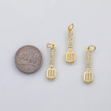 18K Gold PVD Spatula kitchen cooking charm s Charms - Tarnish Resistant
