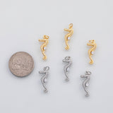 18K Gold PVD Seahorse sea horse charm moveable body charm 22K s Charms - Tarnish Resistant