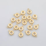 18K Gold PVD Bail charm s - open jump ring - Tarnish Resistant