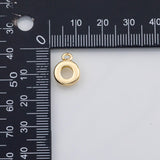 18K Gold PVD Bail charm s - open jump ring - Tarnish Resistant