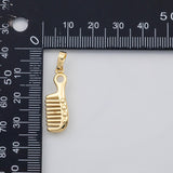 18K Gold PVD Hairbrush comb charm s Charms - Tarnish Resistant