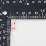 18K Gold PVD Ice cream bar icecream popsicle Enamel Charm Selection - Tarnish Resistant