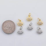 18K Gold PVD Evil eye charm s Gold Charms - Tarnish Resistant