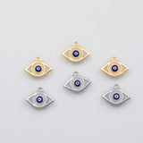 18K Gold PVD Evil eye with blue eye charm s Charms 22K - Tarnish Resistant