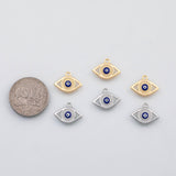18K Gold PVD Evil eye with blue eye charm s Charms 22K - Tarnish Resistant
