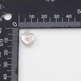 18K Gold PVD Heart charm s Gold Charms - Tarnish Resistant