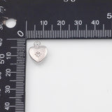 18K Gold PVD Heart charm s Gold Charms - Tarnish Resistant