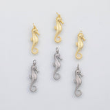 18K Gold PVD Seahorse sea horse charm s Charms - Tarnish Resistant