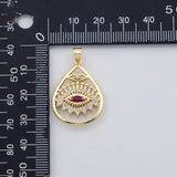 18K Gold PVD Fancy Evil eye charm s Charms - Tarnish Resistant