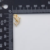 18K Gold PVD Dolphin charm s Charms - Tarnish Resistant