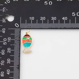 18K Gold PVD Fish Enamel Charm Selection - Tarnish Resistant