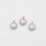 18K Gold PVD Fire mountain charm s Gold Charms - Tarnish Resistant