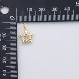 18K Gold PVD Star charm s Charms - Tarnish Resistant