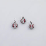 18K Gold PVD Baseball charm - Tarnish Resistant