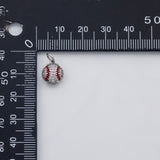18K Gold PVD Baseball charm - Tarnish Resistant