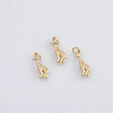 18K Gold PVD Giraffe animal charm - Tarnish Resistant