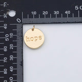 18K Gold PVD Hope charm - Tarnish Resistant