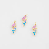 18K Gold PVD Mermaid charm 14k - Tarnish Resistant
