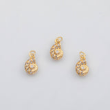 18K Gold pvd 3D Sea shell conch sea snail nautilus charm 22K s Charms - Tarnish Resistant