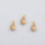 18K Gold PVD 3D Sea shell conch sea snail nautilus charm 22K s Charms - Tarnish Resistant