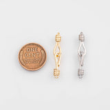 18K Gold PVD S-Hook Clasp 5x30mm s Gold Charms - Tarnish Resistant