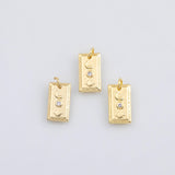 18K Gold PVD Star moon sun tag charm charms - Tarnish Resistant