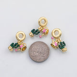 18K Gold PVD Cactus watering pot Large hole charm Charm Charms Pora Style Charms Bracelet - Tarnish Resistant