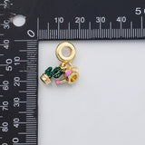 18K Gold PVD Cactus watering pot Large hole charm Charm Charms Pora Style Charms Bracelet - Tarnish Resistant