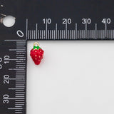 18K Gold PVD Strawberry charm Pendant, Charm - Tarnish Resistant