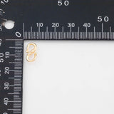 18K Gold PVD S-Hook 7x13mmPendant, Charm - Tarnish Resistant