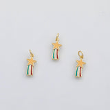18K Gold pvd Star charm koi gold Star charm 22K s Charms - Tarnish Resistant