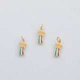 18K Gold pvd Star charm koi gold Star charm 22K s Charms - Tarnish Resistant