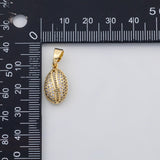 18K Gold PVD Puka shell charm s Charms - Tarnish Resistant