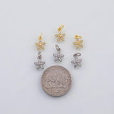 18K Gold PVD Star starfish charm s Gold Charms - Tarnish Resistant