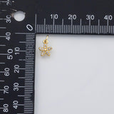 18K Gold PVD Star starfish charm s Gold Charms - Tarnish Resistant