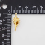 18K Gold PVD Conch shell charm sea shell charm Charms - Tarnish Resistant