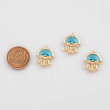 18K Gold PVD Octopus charm Charms - Tarnish Resistant
