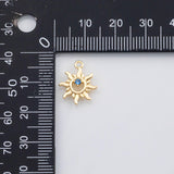 18K Gold PVD Sun flower charm 22k s Gold Charms - Tarnish Resistant
