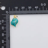 18K Gold PVD Sea shell conch charm enamel charm charm s Charms - Tarnish Resistant