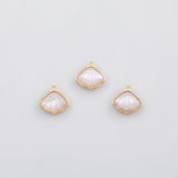 18K Gold PVD Shell charm s Gold Charms - Tarnish Resistant