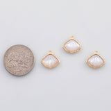 18K Gold PVD Shell charm s Gold Charms - Tarnish Resistant