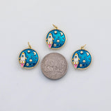 18K Gold PVD Spacecraft charm s Gold Charms - Tarnish Resistant