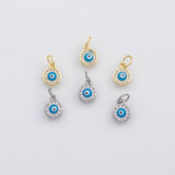 18K Gold PVD Blue evil eye charm s Charms - Tarnish Resistant