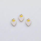 18K Gold PVD Strawberry charm 22k s Gold Charms - Tarnish Resistant