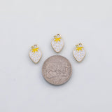 18K Gold PVD Strawberry charm 22k s Gold Charms - Tarnish Resistant